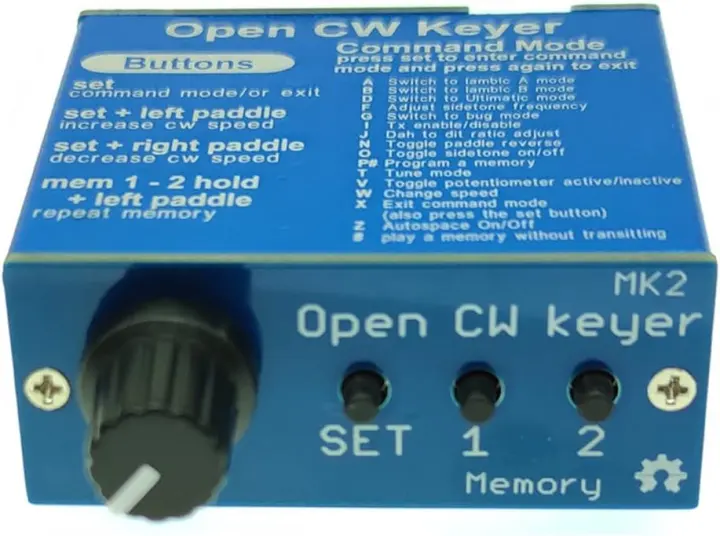 Open CW Keyer MK2 — Aluminum-Enclosed CW Keyer KIT